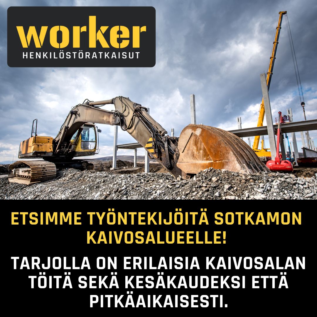 TYÖNTEKIJÖITÄ KAIVOSALUEELLE